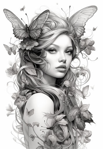 Adult fairy detailed insect realistic hinchel style commission