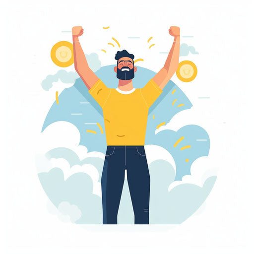 Motivation clipart in the Minimalist style, on a white background