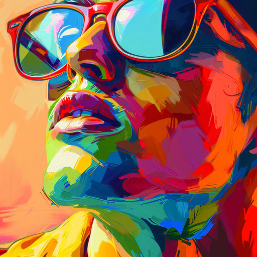 Realistic Sunday clipart with random color background