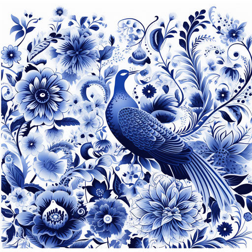 Paisley floral background, detailed ink illustration style