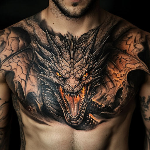 Unique Chest Piece Tattoo Tattoo Drafts