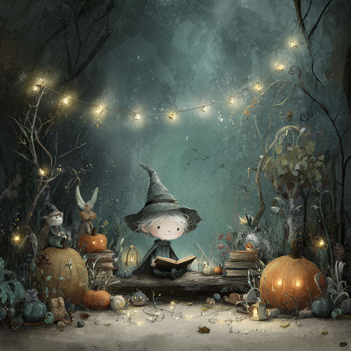 Enchanting Halloween Atmosphere with Playful Magic