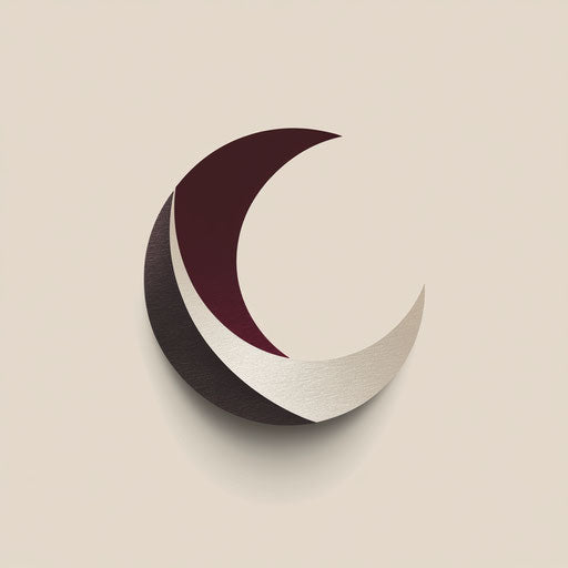 Professional illustrator logo with unique color palette and minimalist typography, in burgundy and silver, on flat beige background.