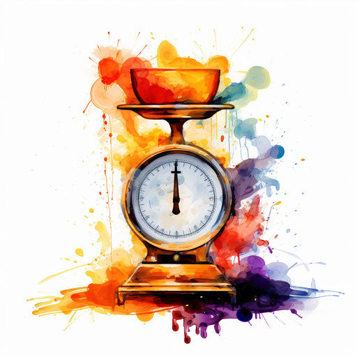 Artistic portrayal of a scale in Impressionistic style