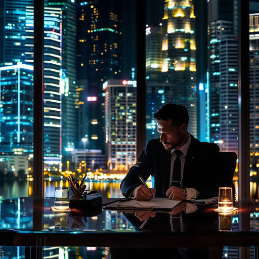 Business deal signed in a luxurious boardroom