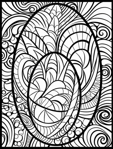 Child-Friendly Easter Egg Coloring Pages - Creative Fun