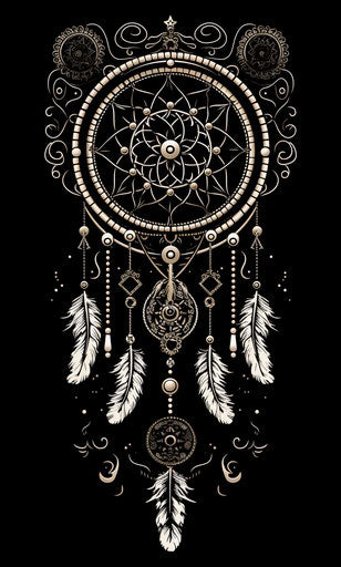 Dream catcher indian symbols tribal design free clip art