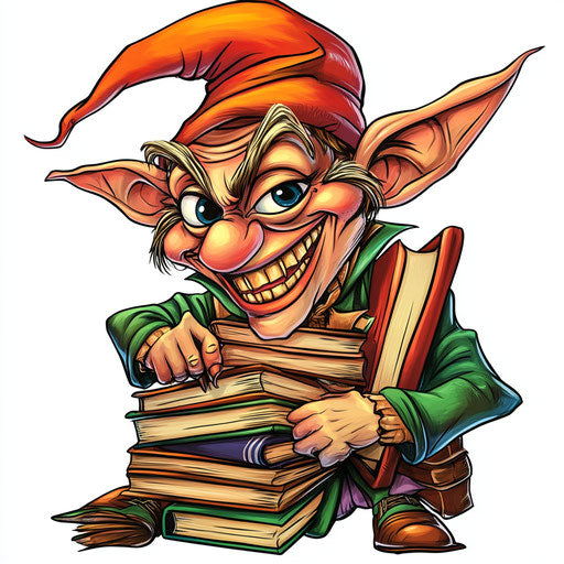Bold Elf Caricature Clipart for Advertising Campaigns