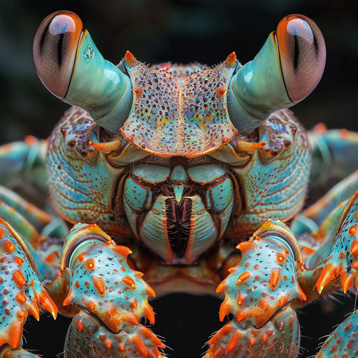 Curious coconut crab inspired by Elke Vogelsang