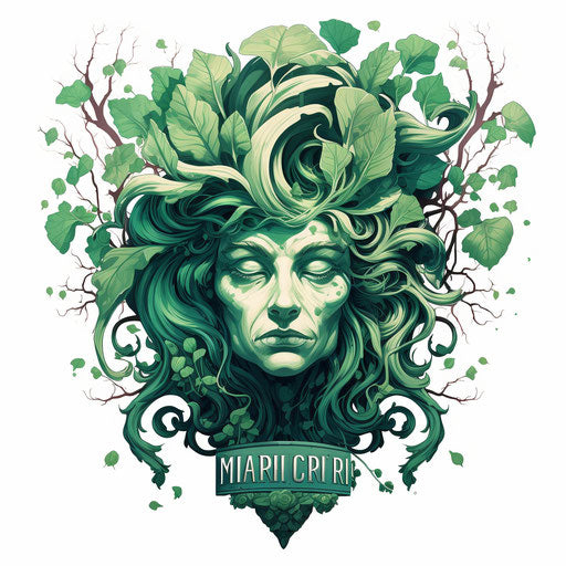 March illustration in the style of Chiaroscuro Art, on a white background