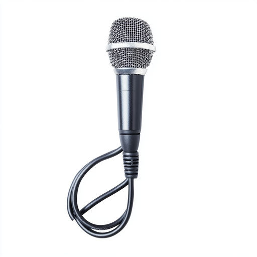 Realistic clipart of a microphone cable, high resolution, isolated