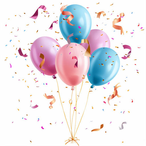 Happy anniversary clipart in photo realistic style with flat white background