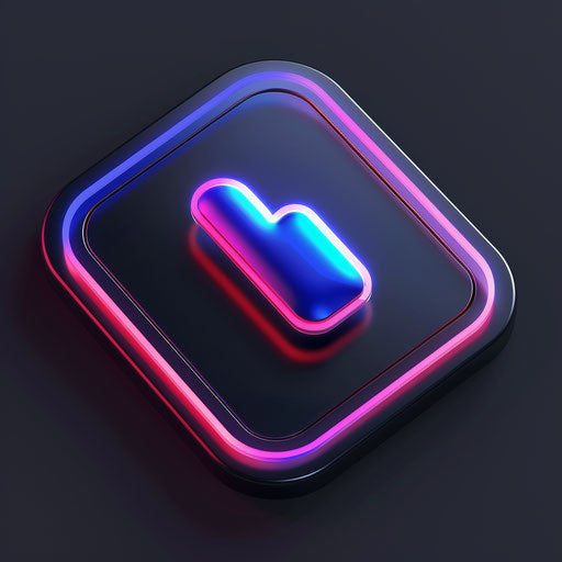 Tech app logo with iconic touch gesture integration