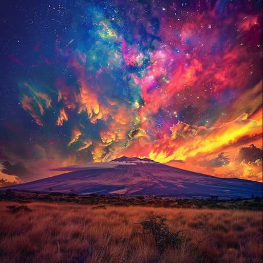 Kilimanjaro under vibrant skies