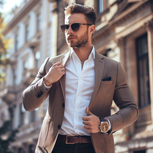 Portrait of a businessman in smart casual attire for a modern entrepreneurial look