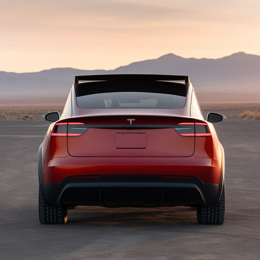Rearview of Tesla Model Y