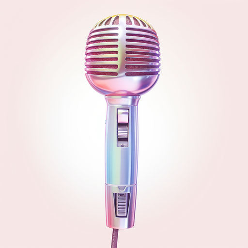 Microphone illustration in the Pastel Colors style
