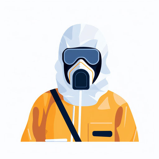 Minimalist style ppe clipart, on white background