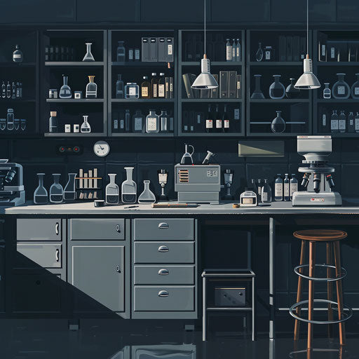 Laboratory clipart rendered in a realistic style
