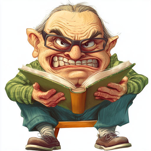 Scalable Story Time Caricature Clipart Vectors for Design Flexibility