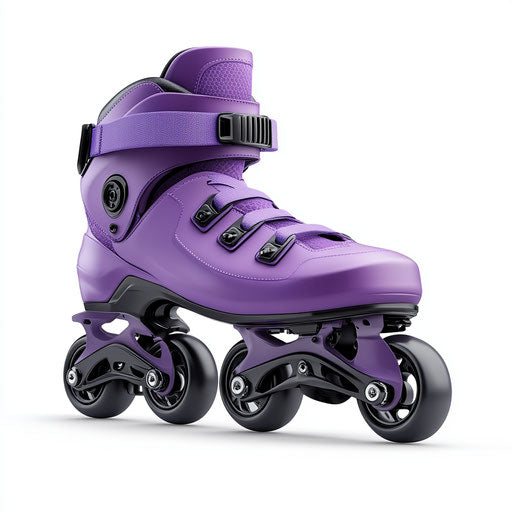 3D Rollerblades on white background, realistic style, isolated clipart