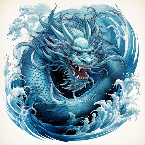 Tattoos of dragons, blue dragon tattoo designs