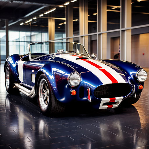Shelby Cobra AC Car with Racing Stripes