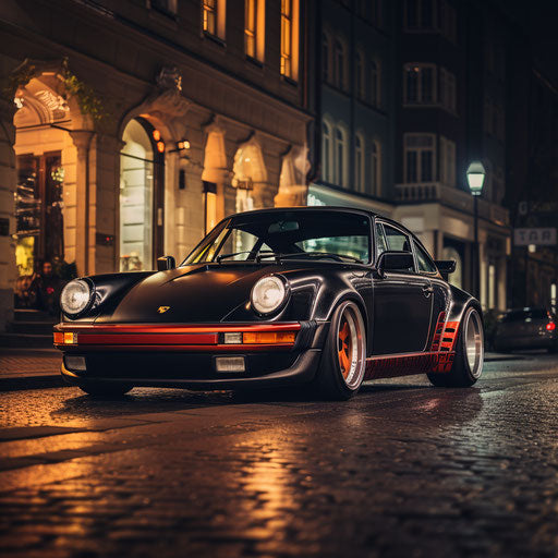 Classic optical tuning of the Porsche 911 Carrera