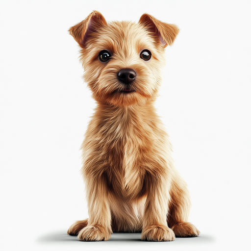 3D pets in realistic style with flat white background, isolated clipart