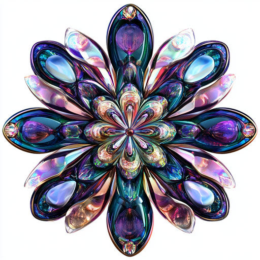 Realistic clipart of a kaleidoscope, high resolution, isolated
