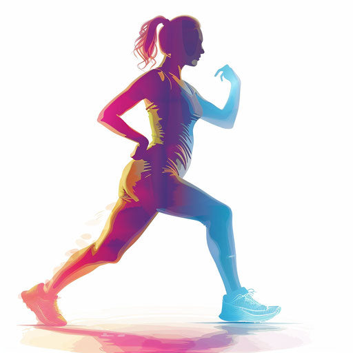Zumba clipart in photo realistic style with a flat random background, ethereal glow and soft edges