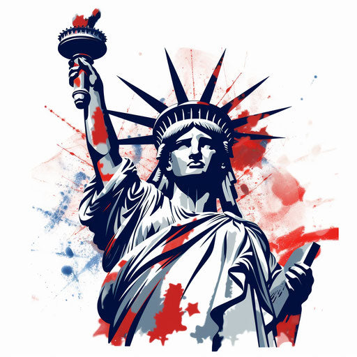 United States of Liberty Statue PNG Icon Liberty Silhouette, John Wayne Gacy Style