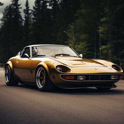 Classic golden Ferrari Daytona