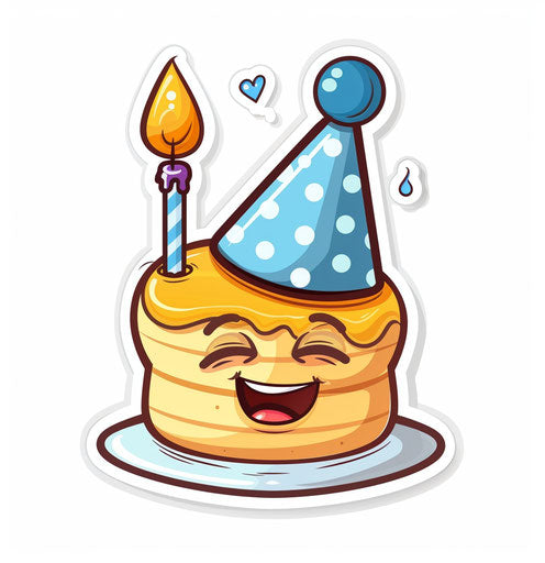 Blowing out the birthday candle