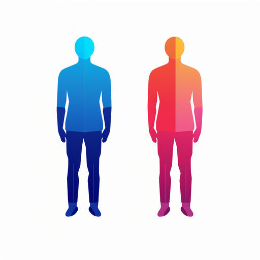 Human illustration in minimalist style