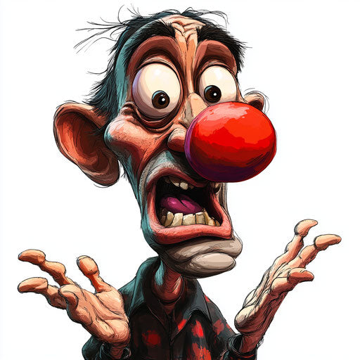 Humorous caricature of a colors caricature clipart