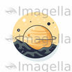 Planet Clipart in Minimalist Art Style: 4K Vector & SVG