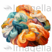 4K Vector Wool Clipart in Impressionistic Art Style