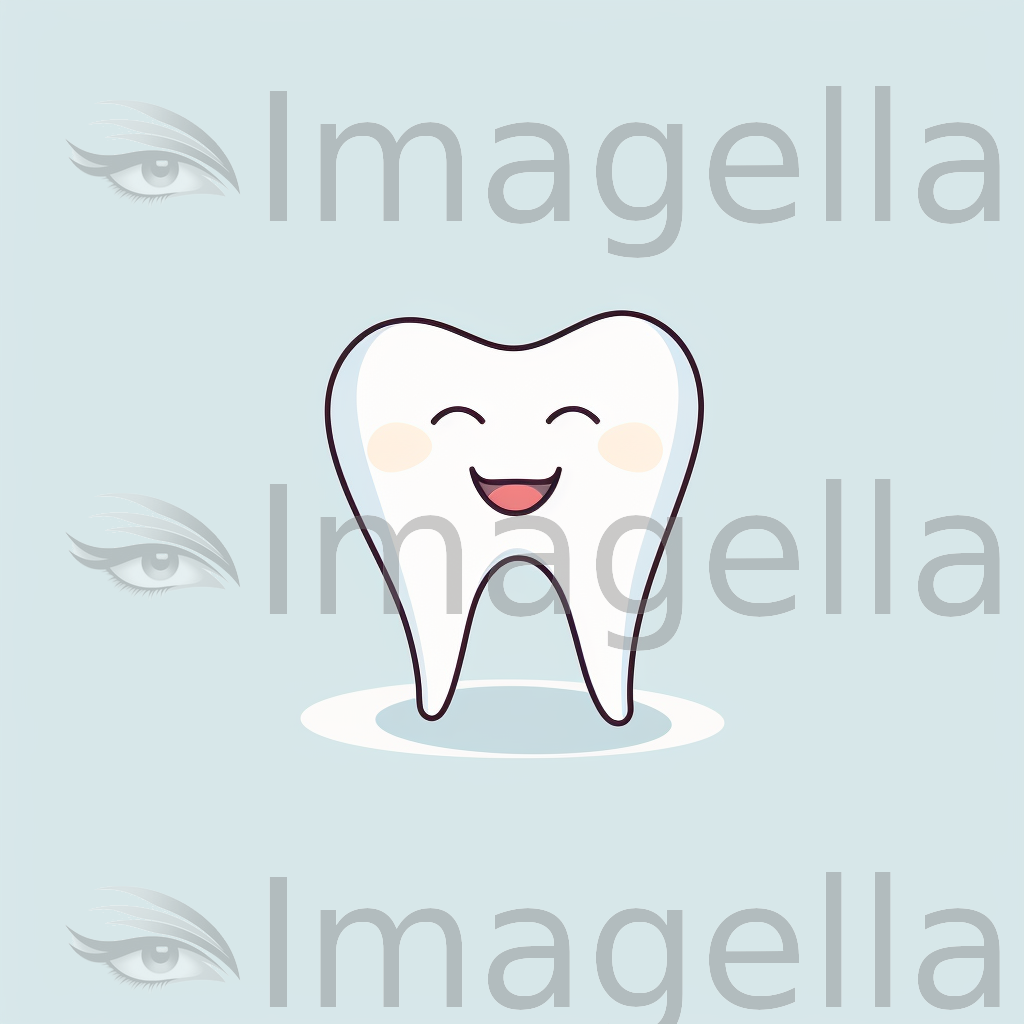 Tooth Clipart in Minimalist Art Style: 4K Vector Clipart