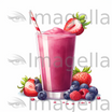 4K Smoothie Clipart in Chiaroscuro Art Style: Vector & SVG