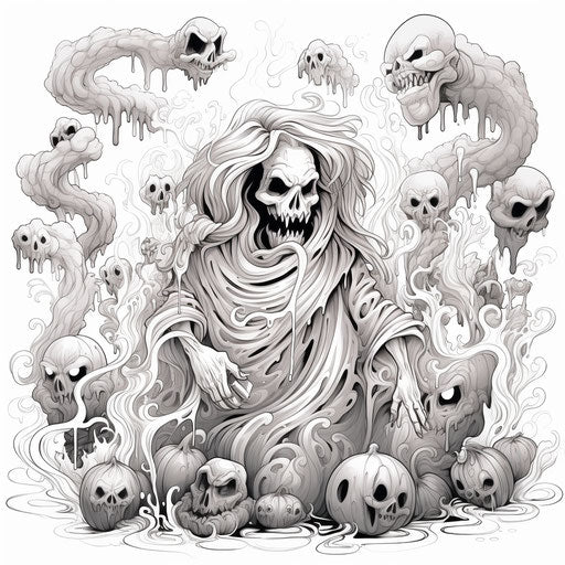 Create with Halloween Coloring Pages - Art & Craft