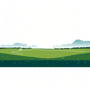 Soccer Field Clipart in Minimalist Art Style: Vector & 4K