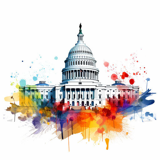 4K Government Clipart in Impressionistic Art Style: Vector & SVG