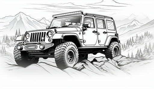 Explore Artistic Car Coloring Pages - Get Inspired