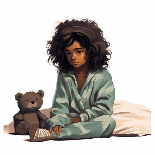 Pajama Day Image in Chiaroscuro Art Style: Vector Clipart in 4K