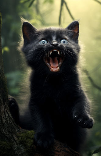 Black Cat: Glimpses of Feline Serenity