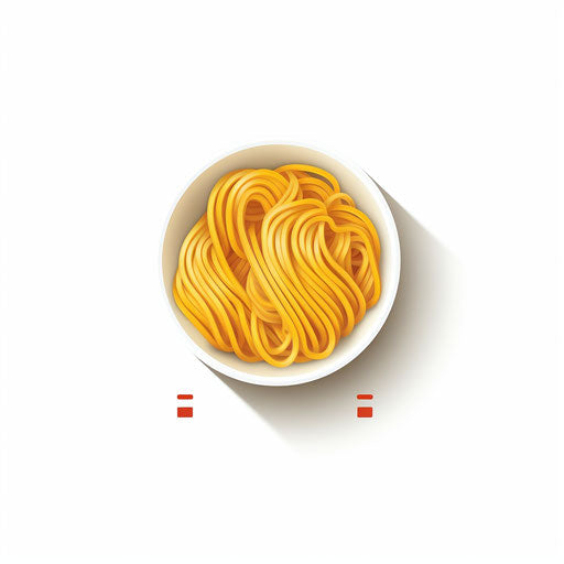 Noodles Clipart: 4K & Vector in Minimalist Art Style