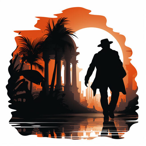 Mission Clipart in Chiaroscuro Art Style: 4K Vector Art