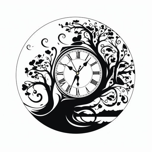 Eternal Timepiece: Clock Tattoo Art