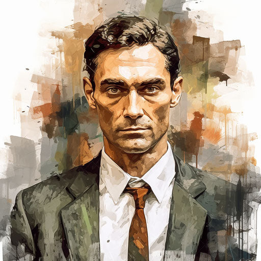 Businessman Clipart in Oil Painting Style: High-Def Vector & 4K Clipart